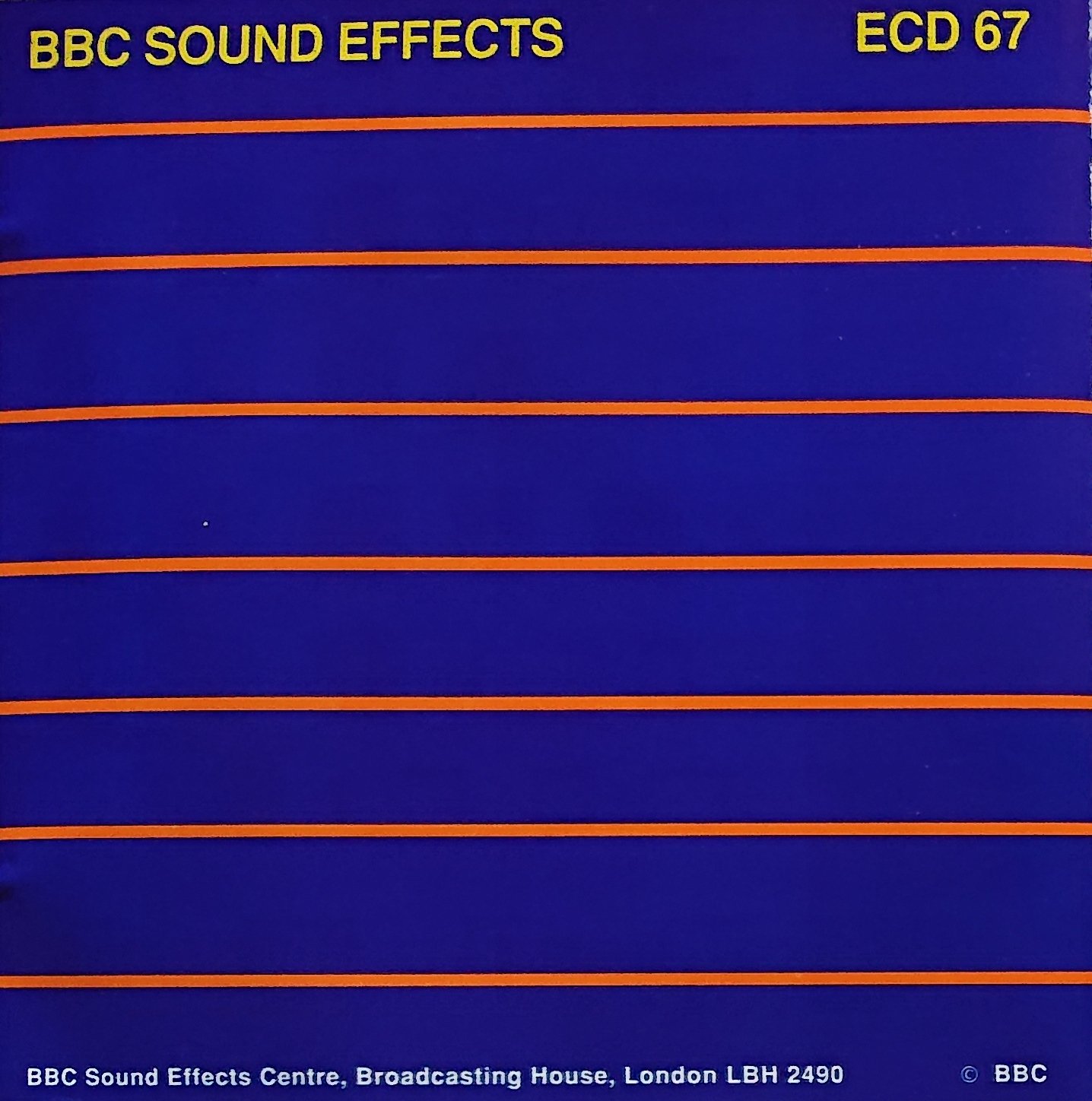 Middle of cover of ECD 67